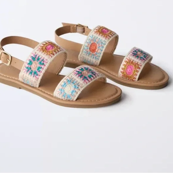 Girls Zara Crocheted Sandal size EU 31 - Picture 2 of 8